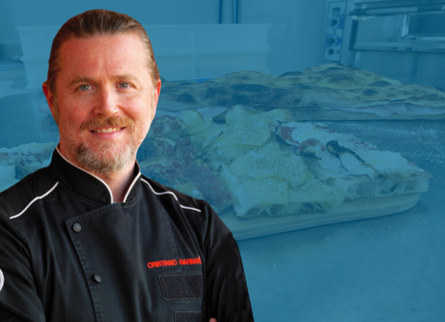 Mestre Pizzaiolo italiano Cristiano Garbarino.